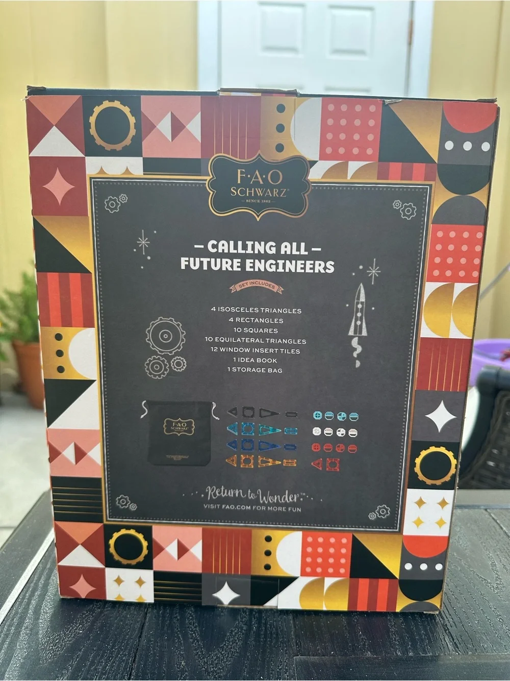 FAO Schwarz Magnetic Tile Set, educational toy